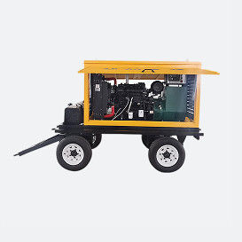 超大容量用 100KW 電源出力トレーラー発電機セット
